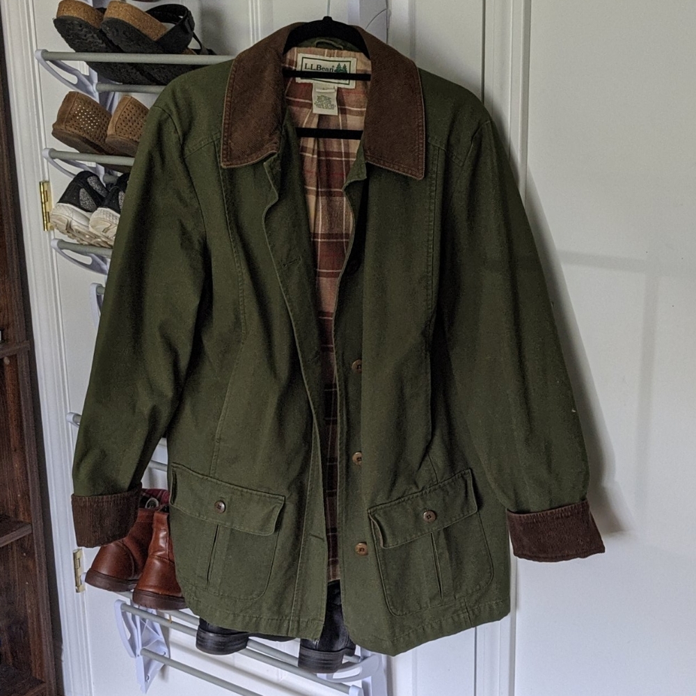 L.L. Bean Adirondack Flannel-Lined Barn Coat
